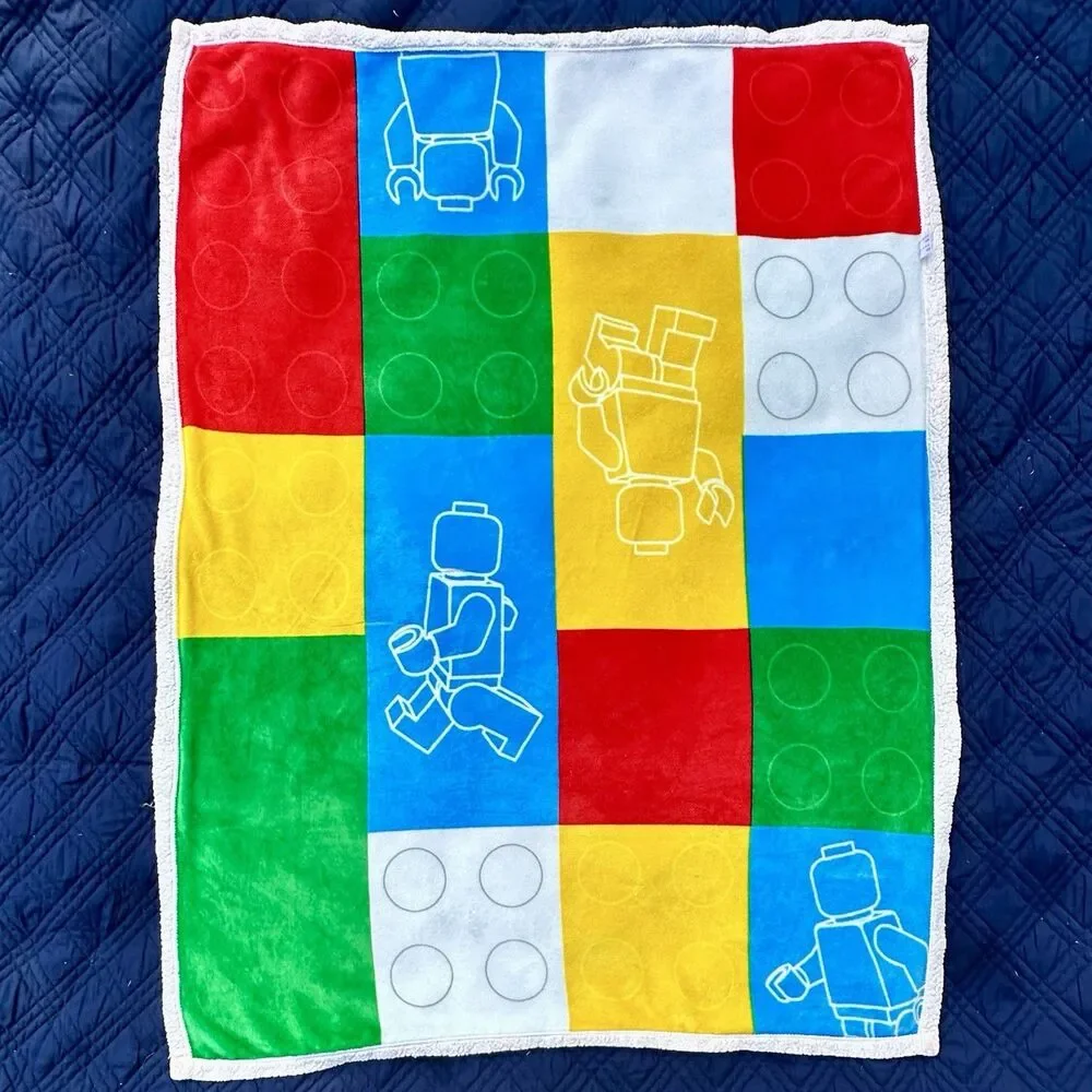 Official LEGO Vip Fleece Blanket 5007622 Plush Throw Fabric for DIY Upcycling Se